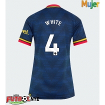 Camiseta Arsenal Ben White #4 Visitante Equipación para mujer 2026-27 manga corta
